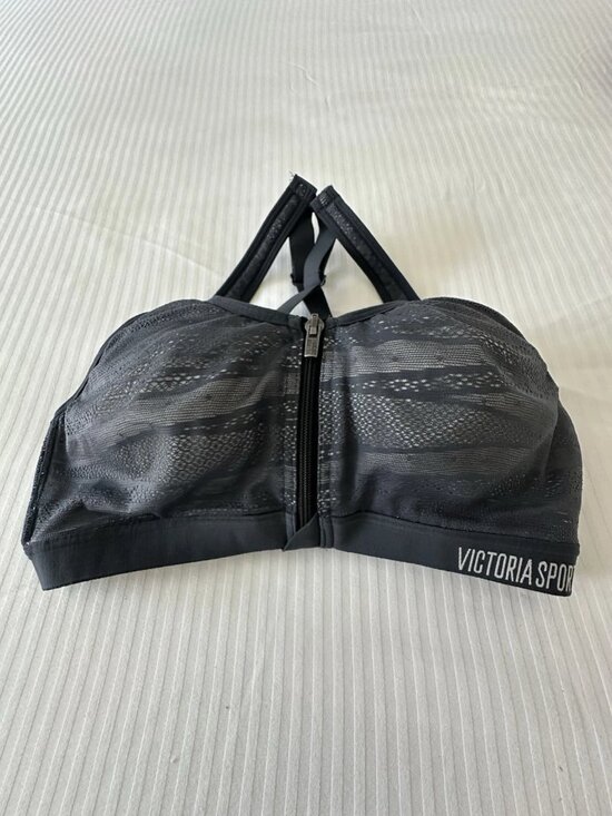 Victoria's Secret Other - Victoria’s Secret Sport Grey Lace Athletic Sports Bra 34C